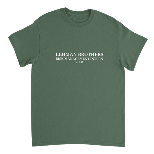 Lehman Brothers Risk Management Intern 2008 T-skjorte