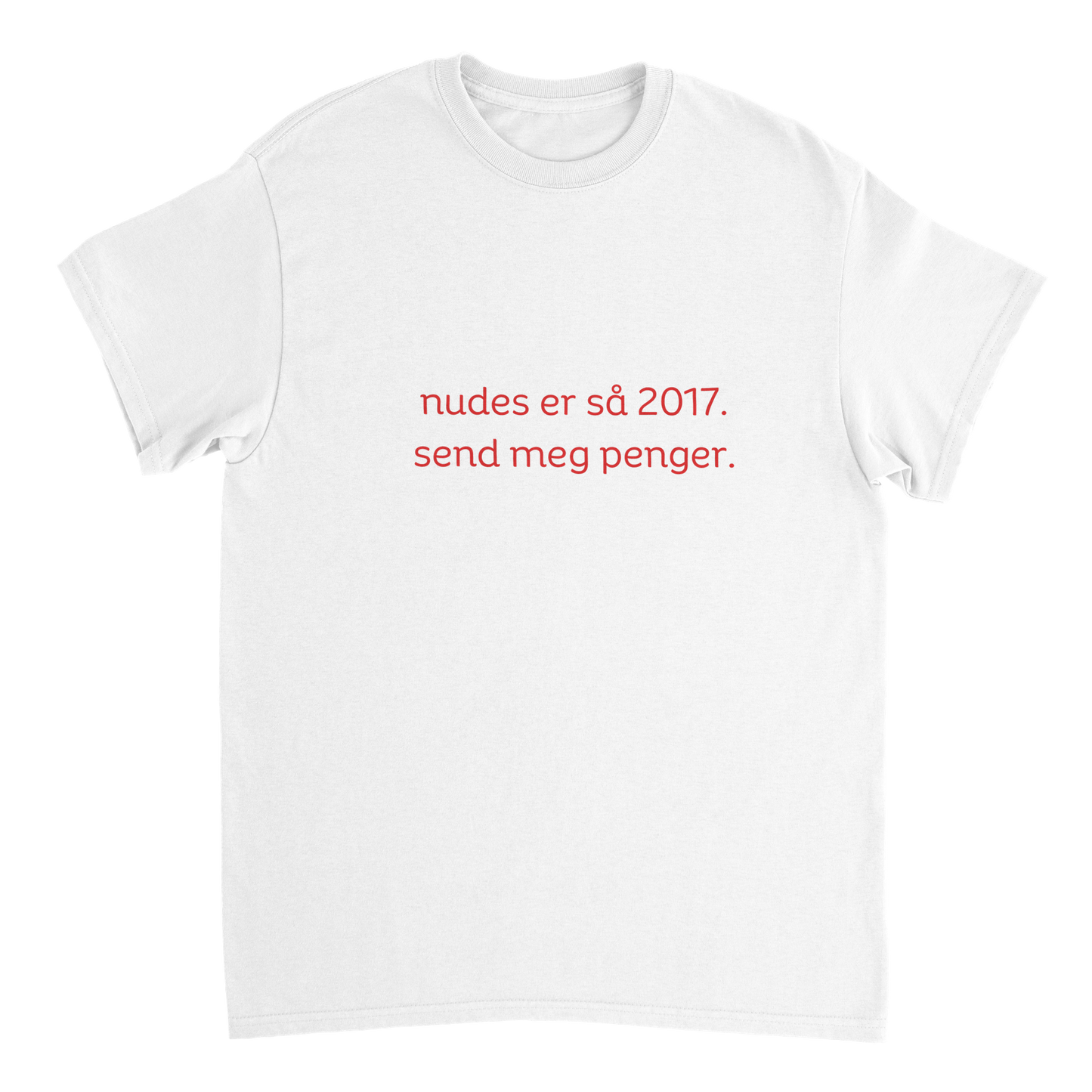Nudes Er Så 2017. Send Meg Penger T-skjorte